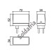 Caixa Patola CF-063 52x34x72mm Caixa Patola CF-063 52x34x72mm